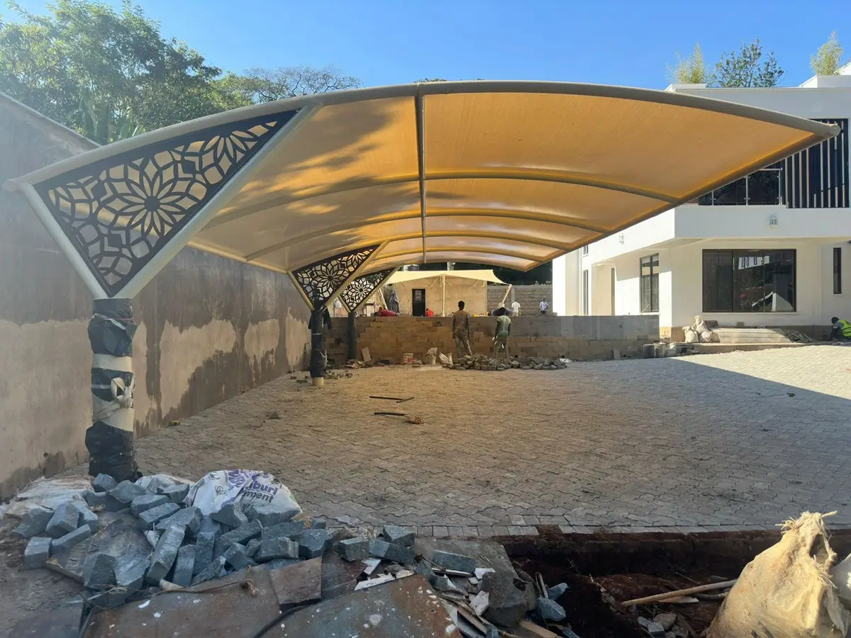 Curved Car Parking Shades Prices in Kenya